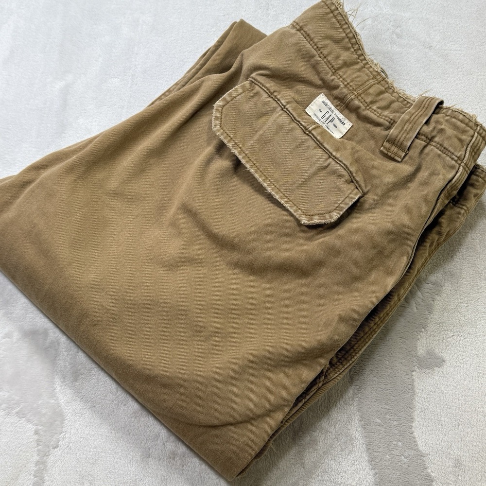 Gap Loose Boot Fit Pants 34x30 Wide Leg Y2K Baggy Khaki Skate Chino